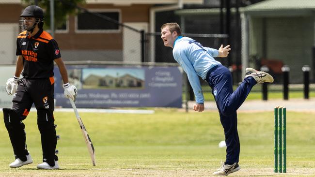 Bailey Lidgard in action for NSW Country against Northern Territory in the 2023 under-19 National Cricket Championships. Picture: Cricket Australia