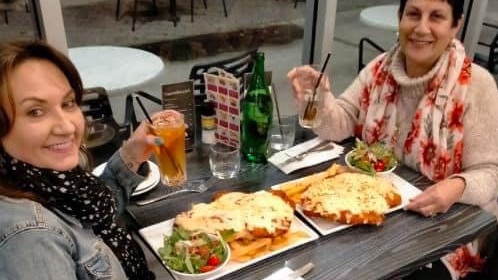 Settebello’s schnitties are so big they hang over the side of the platter! Picture: Supplied