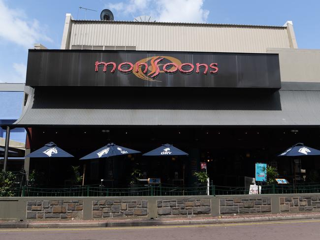 Monsoons nightclub in Darwin has been named a ‘location of concern’. Picture: Keri Megelus