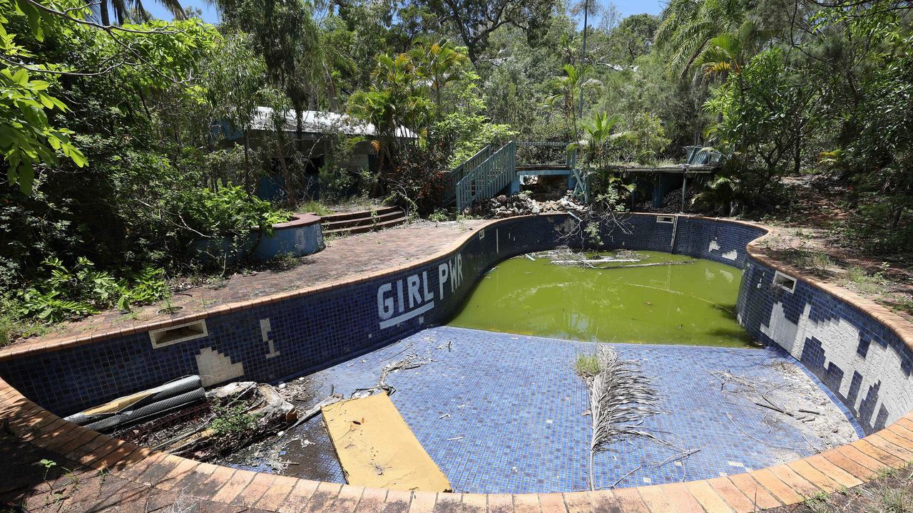 The former pool at Great Keppel Island resort.