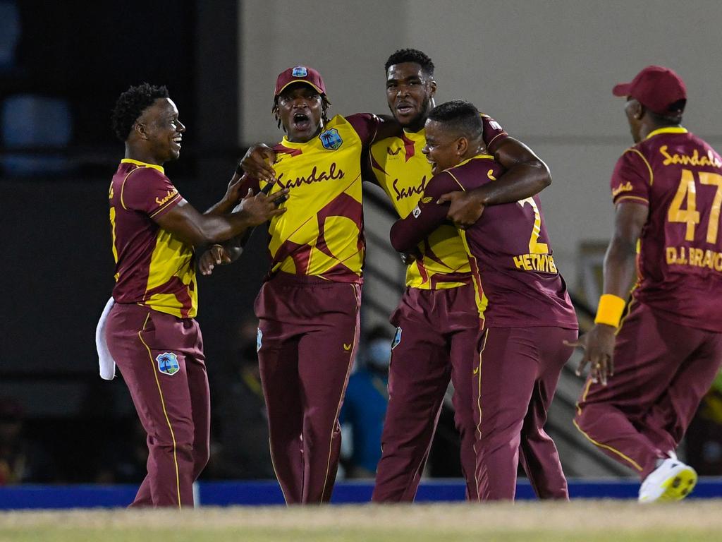 The West Indies have dominated Australia in the T20 series in St Lucia. Picture: Randy Brooks / AFP