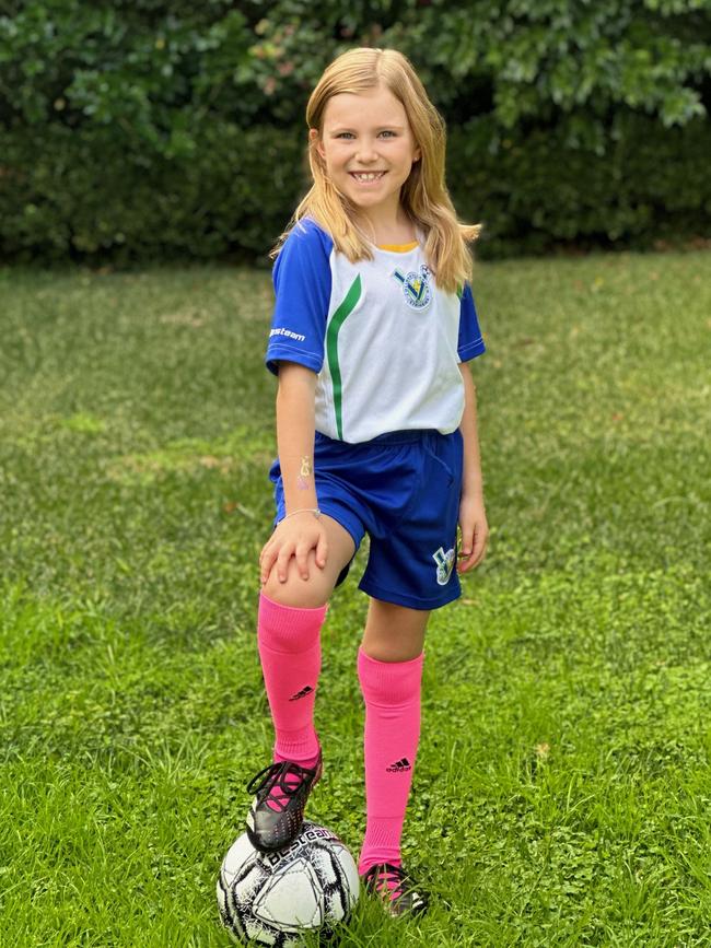 Isla, of Collaroy, loves the Matildas’ passion and skill.