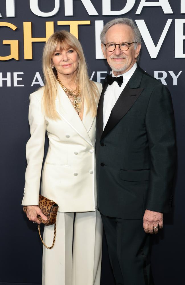 Legendary director Steven Spielberg and Kate Capshaw. Picture: Dimitrios Kambouris/Getty