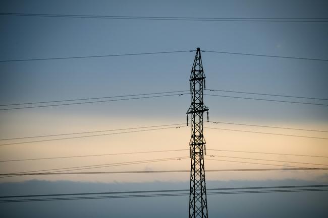 New dawn: a high-voltage power line near the border between Poland and Lithuania