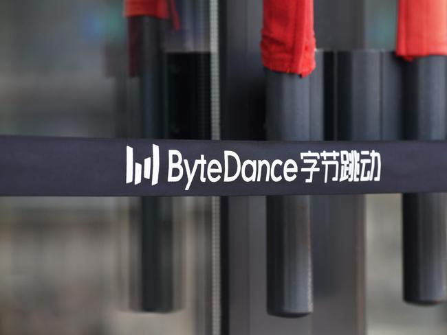 TikTok parent ByteDance’s office in Beijing. Picture: AFP.