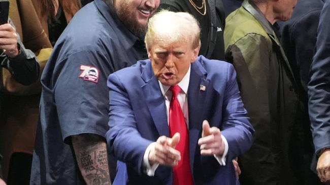 President-elect Donald Trump arrives at UFC 309 at Madison Square Garden, Saturday, Nov. 16, 2024, in New York. (AP Photo/Evan Vucci)