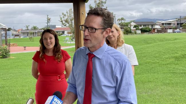 Whitlam MP Stephen Jones at the announcement of Alison Byrnes running for Cunningham earlier this year. Picture: Dylan Arvela