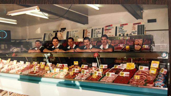 Pearce &amp; Sons Bulk Meats team in the mid-1990s. Picture: Supplied