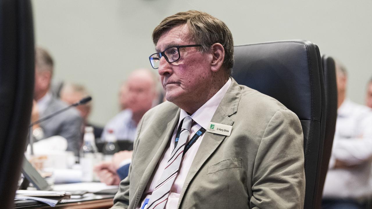 Councillor Kerry Shine secured support from his colleagues to pass a motion that will disclose the legal cost to Toowoomba Regional Council of planning and environment court cases. Picture: Kevin Farmer