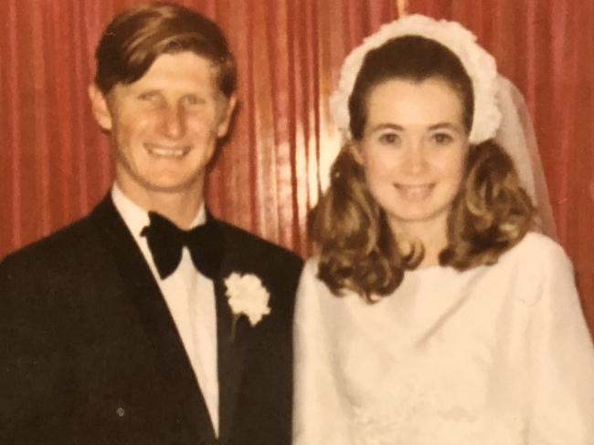 John and Roxlyn Bowie on their wedding day