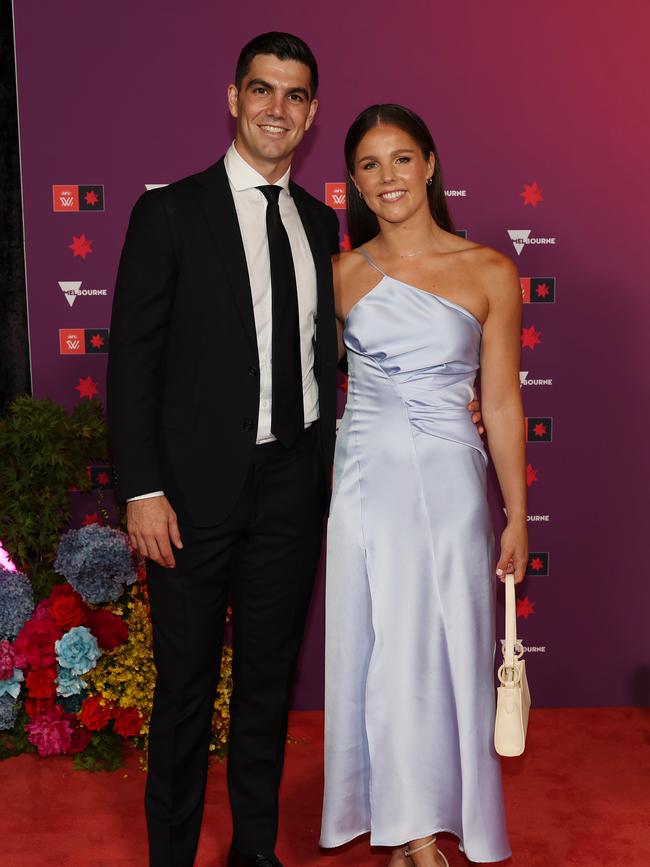 Melbourne captain Kate Hore and boyfriend Corey Maynard. Pic: Michael Klein