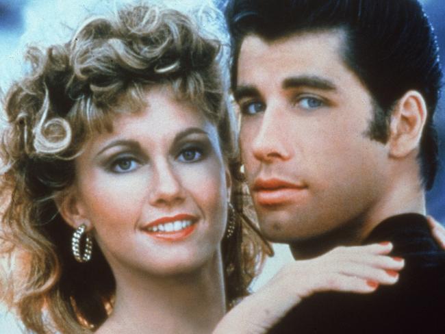 In their most iconic roles as Sandy and Danny in Grease. Picture: Paramount Pictures/Fotos International/Getty Images