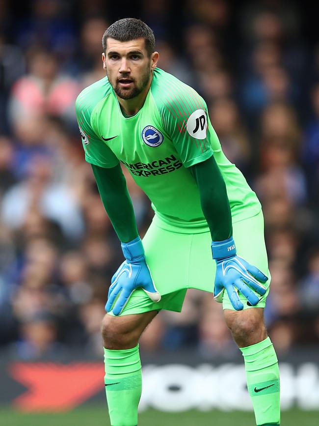 Brighton’s Australian goalkeeper Mat Ryan