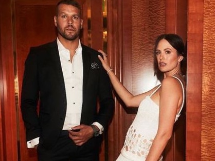 Buddy and Jesinta campbell at Crown Hotel. Picture: Instagram