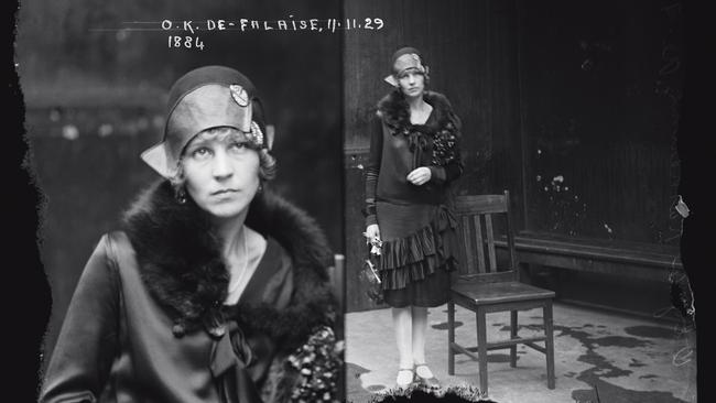 The ‘Honeytrap’: Olga Katherine Anderson (alias the Marchioness de Falaise) was photographed on 11 November 1929. All images courtesy of NSW Police Forensic Photography Archive, Sydney Living Museums.