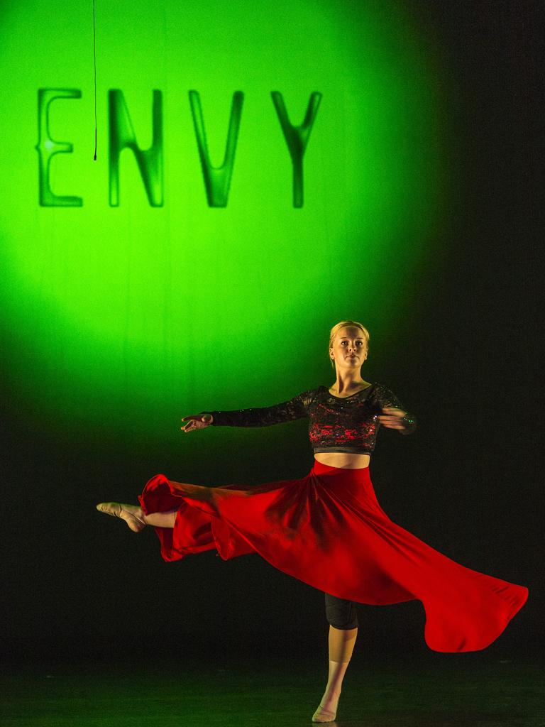 Dixie Towsing during a dress rehearsal of A Christmas Wish Dance Concert hosted by Dance Force Toowoomba as a Toowoomba Hospital Foundation fundraiser at Empire Theatres, Saturday, November 28, 2020. Picture: Kevin Farmer