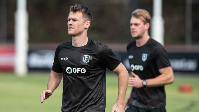 Robbie Gray and Jack Watts return to pre-season training early. Picture: Brad Fleet