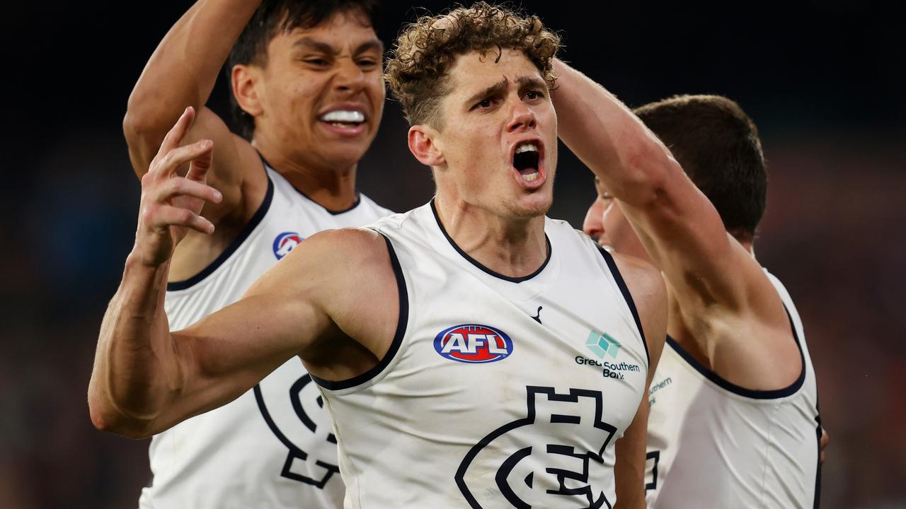 Charlie Curnow is another player set for a massive pay rise. Picture: Getty Images