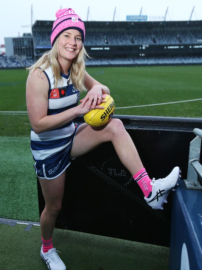 Geelong Cat AFLW player Annabel Johnson. Picture: Alan Barber