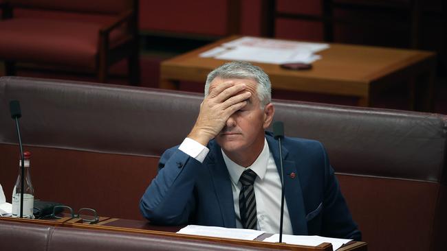 Gerard Rennick in the Senate Chamber in Parliament House Canberra. Picture: NCA NewsWire / Gary Ramage