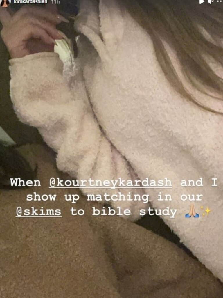 Bible studies are important to the family. Picture: Instagram