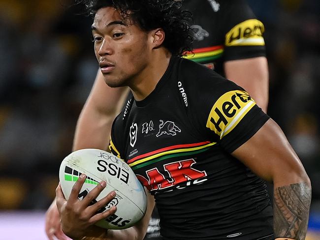 NRL 2021 RD19 Penrith Panthers v Brisbane Broncos - Brian To'o. Picture: NRL Photos