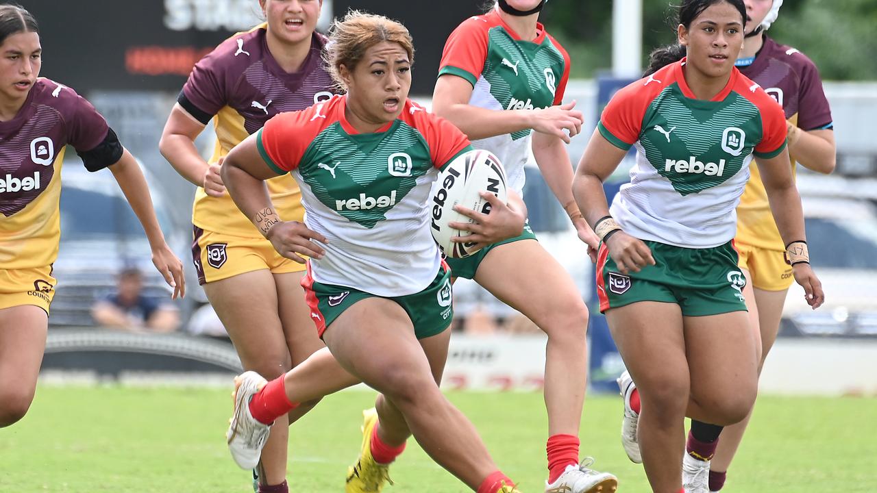 Under 17 City v Country Girls rugby league. Saturday 13, 2024. Picture, John Gass