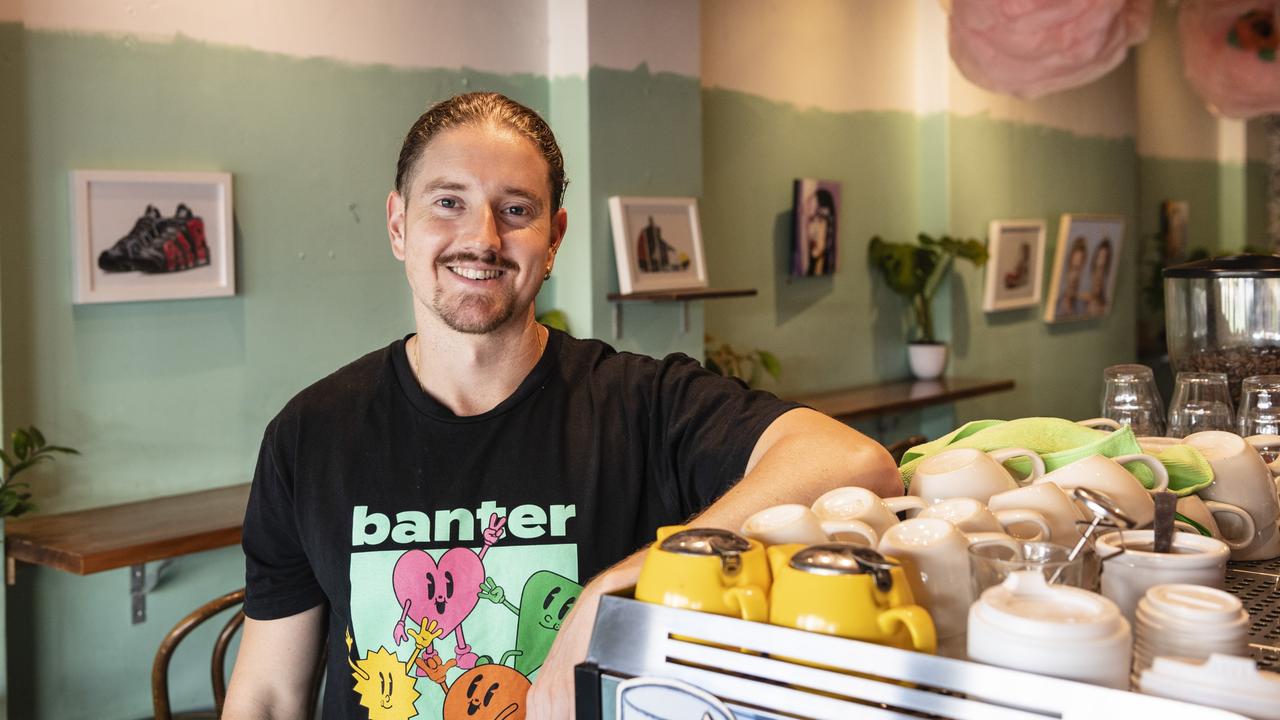 Stephen Payton is selling Banter Coffee Kitchen to pursue a career in teaching. Picture: Kevin Farmer