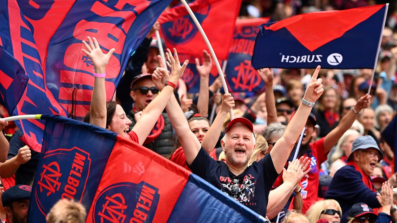 Melbourne fans will be looking forward to getting back to the MCG as the club celebrates its premiership.