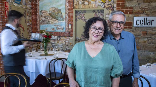 Teresa and Enzo Fazzari owners of Enzo's Ristorante. Picture Mark Brake