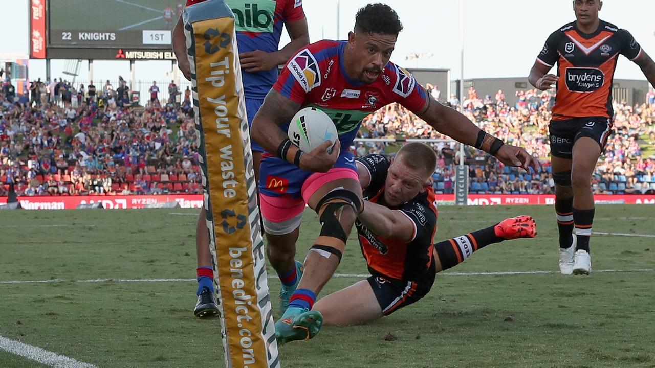 Dane Gagai is shaping as the likely fullback option for the Knights. (Photo by Ashley Feder/Getty Images)