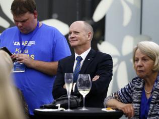 Former Premier Campbell Newman pictured at the LNP Election Party at the Emporium Hotel, Brisbane 31st of October 2020.  The Queensland State Election was held today.  (Image/Josh Woning)