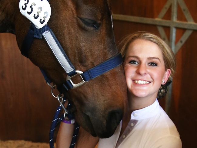 Emma Booth, with her horse Zidane, during her time qualifying for the Paralympics three years after becoming a paraplegic. Picture: Dylan Robinson