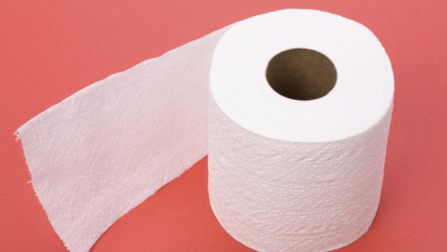 toilet paper close up shot