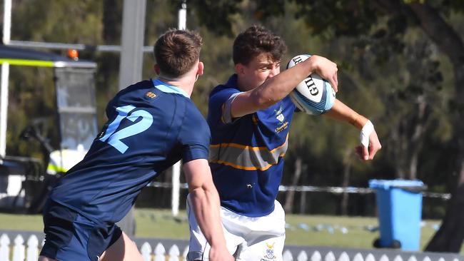 Churchie player Will Herbert is one for the little black books.Picture, John Gass