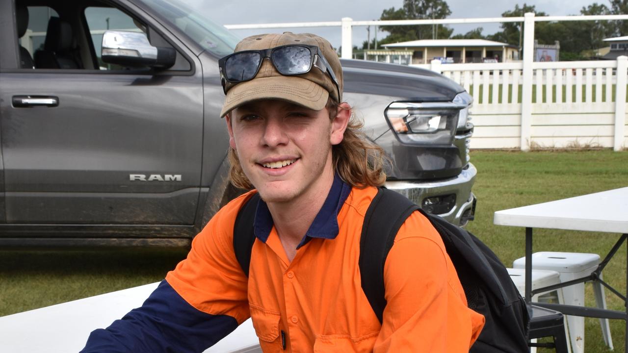 Jake Millard at the first day of the Gympie Show, 2022.