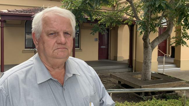 Todd's father Mark McKenzie at the inquest at Taree Local Court.