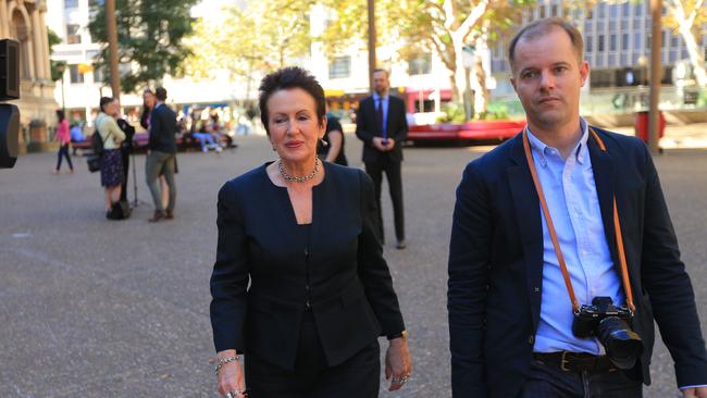 Ms Moore (left) at Town Hall. Mark Evans
