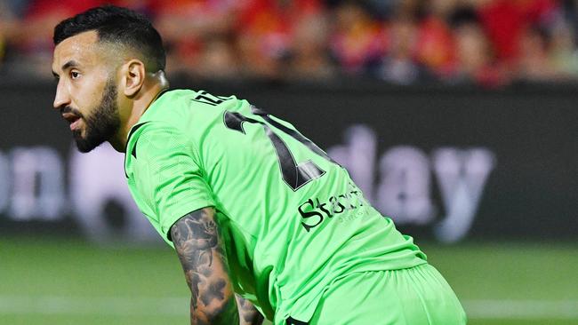 Adelaide United goalkeeper Paul Izzo has signed a new two-year contract with the Reds. Picture: AAP Image/David Mariuz