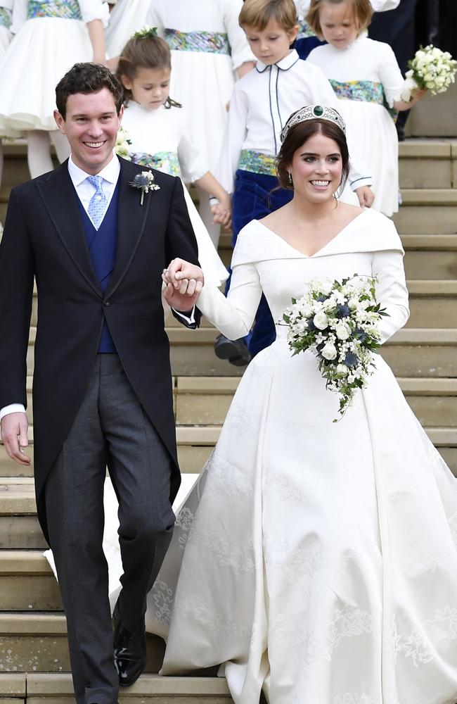 Princess Eugenie of York of York and her husband Jack Brooksbank, who live in Portugal for part of the year. (Photo by Toby Melville - WPA Pool/Getty Images)