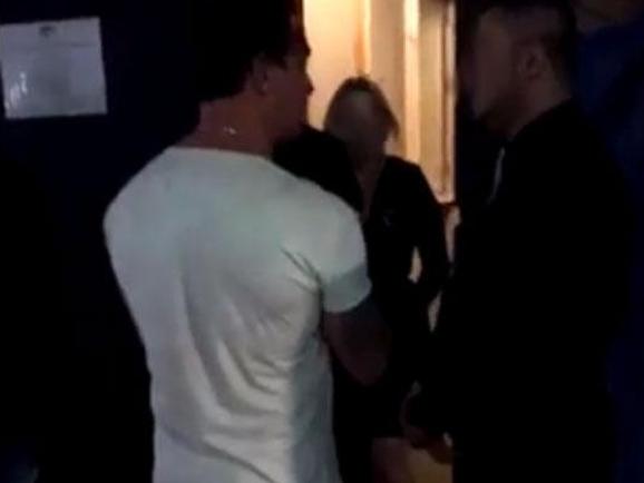 Grab from Shannon Noll nightclub assault video in Adelaide. Picture: Supplied