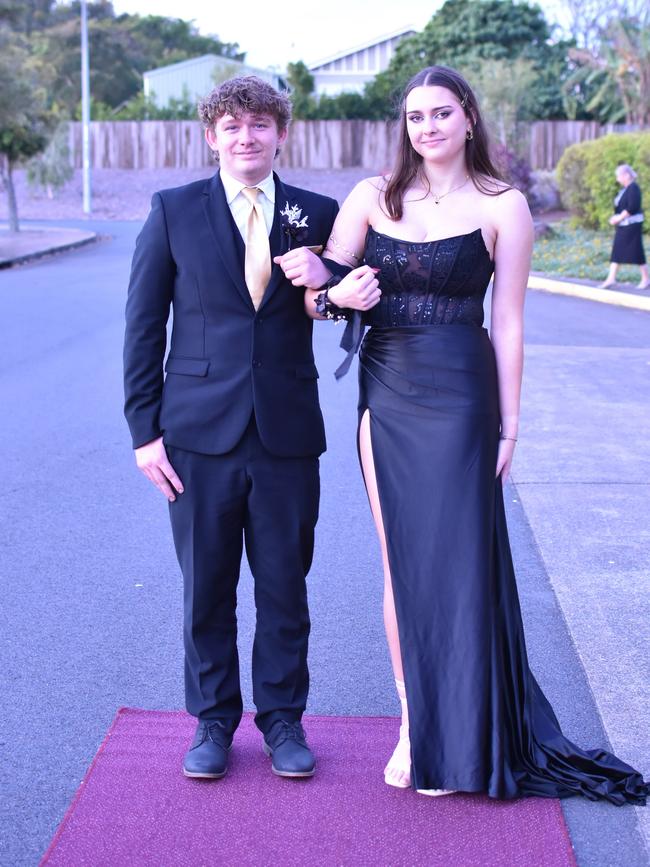 St Mary’s College student Ruby Brown with partner Ryan Whell