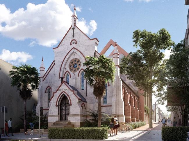 A disused Sydney church is set to be transformed into a commercial hub and restaurant at 422-424 Cleveland Street, Surry Hills