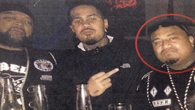 Rebels bikie boss Ray Elise (Right), pictured here with associates, was deported last year after Home Affairs Minister Peter Dutton cancelled his visa on character grounds.