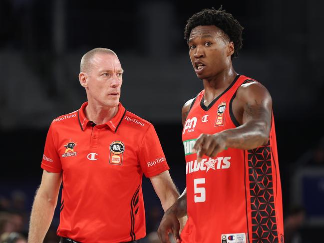 Perth coach John Rillie and his star Kristian Doolittle. Picture: Getty Images