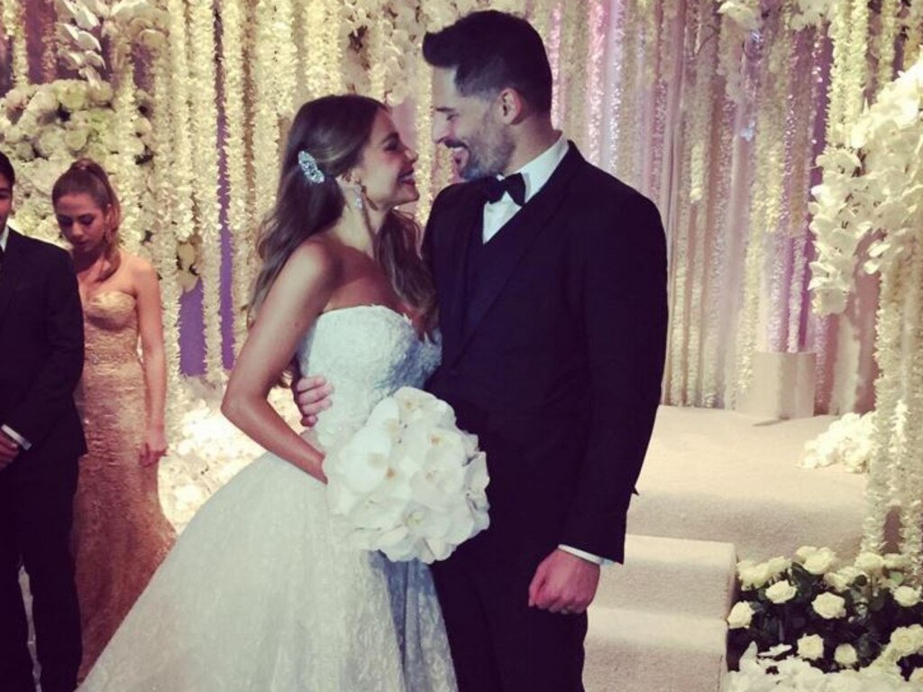 The stars on their wedding day. Picture: Instagram