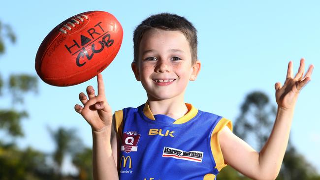 Aussie rules seems to be the most affordable junior sport. Picture: Peter Cronin