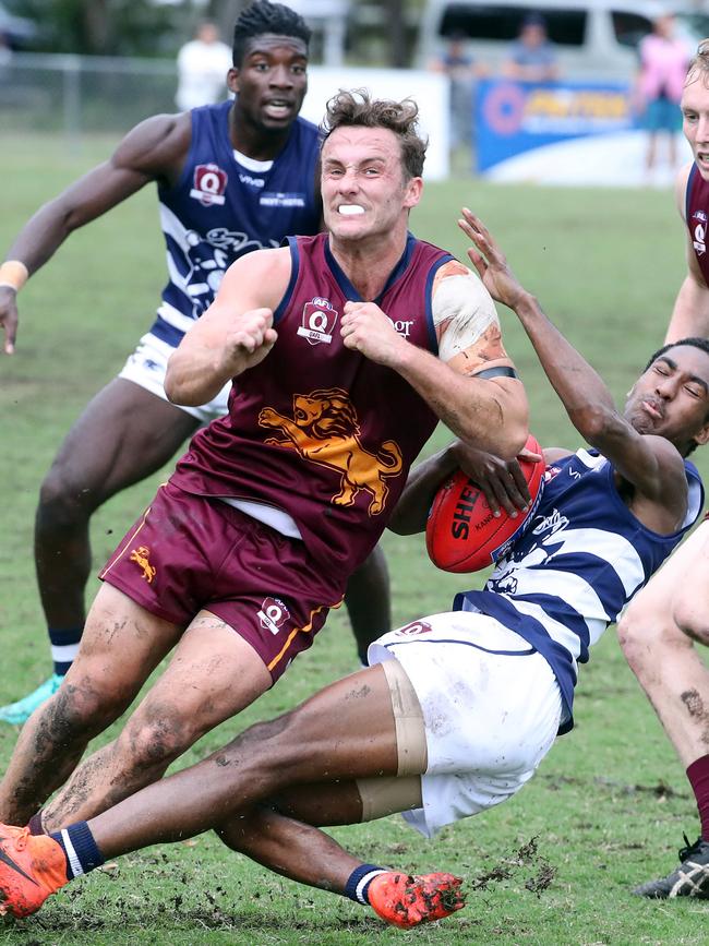 Frankston YCW recruit James Holland in action for Palm Beach Currumbin.