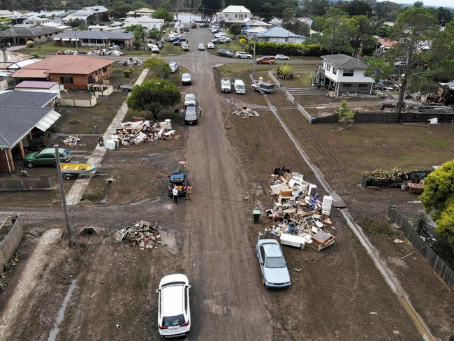 Residents have described flooded towns as ‘war zones’. Picture: Toby Zerna