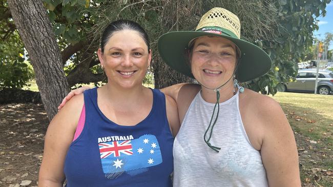 Dianne Farrawell and Yuletta Tait at Australia Day celebrations in Cotton Tree.